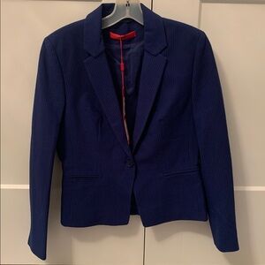 HUGO BOSS Blue Textured Blazer ($650)